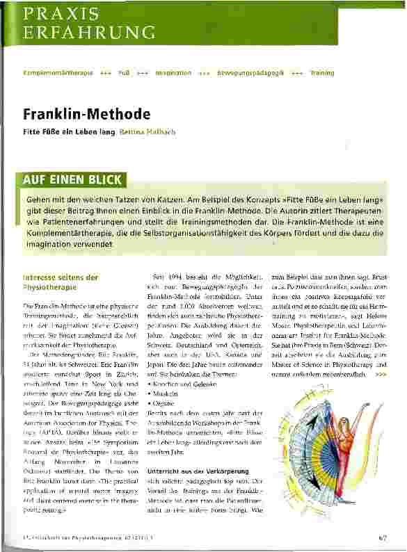 Vorschauseite 1: Franklin-Methode