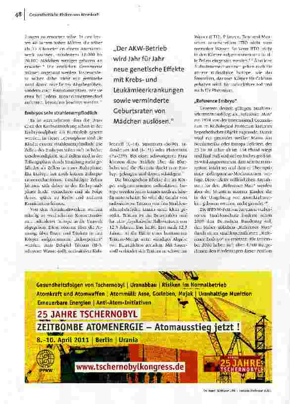 Vorschauseite 3: Atomkraft gefährdet Ihre GesundheitStudien belegen Risiken