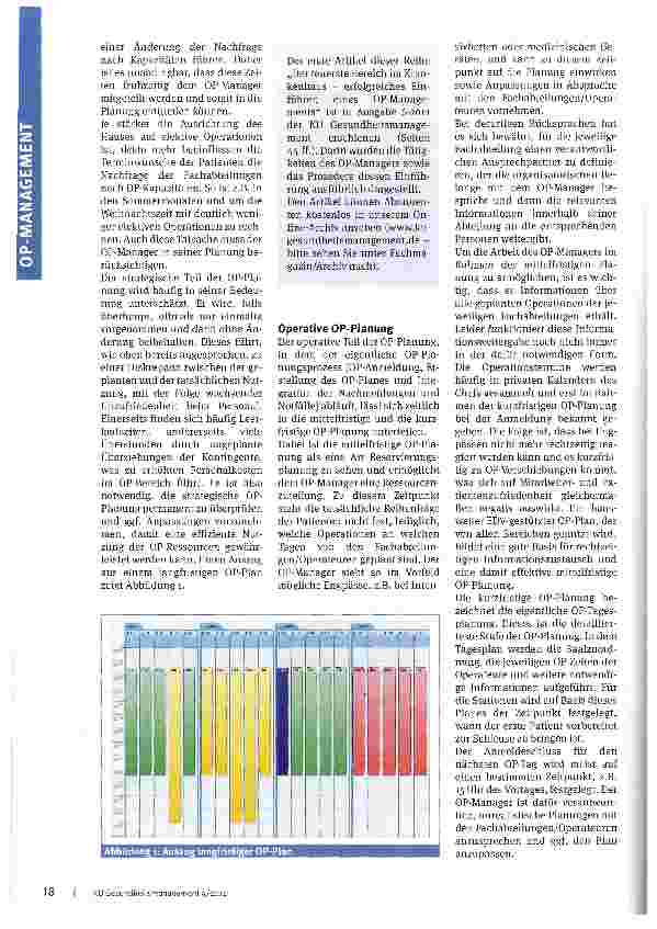 Vorschauseite 2: Gut geplant ist halb operiert