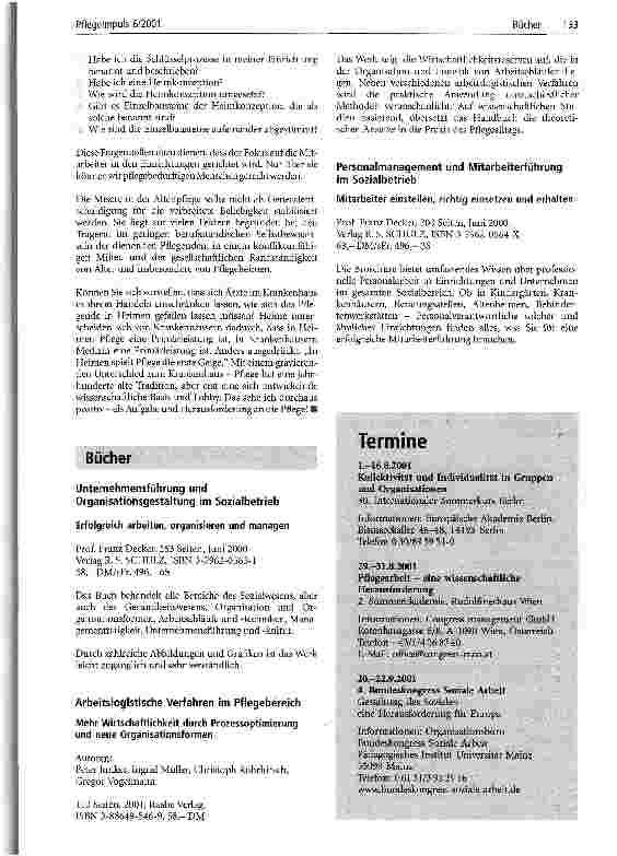 Vorschauseite 3: Heime und ihre Skandale - a never ending story? Heime zum Leben