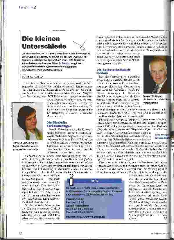 Vorschauseite 1: Die kleinen Unterschiede