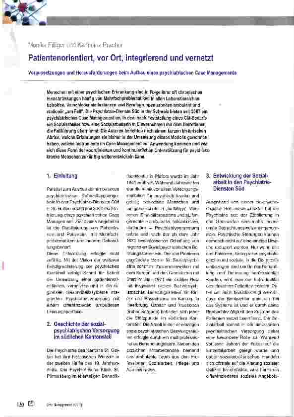 Vorschauseite 1: Patientenorientiert, vor Ort, integrierend und vernetzt