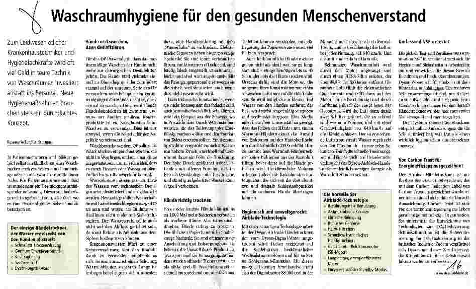 Vorschauseite 1: Waschraumhygiene für den gesunden Menschenverstand