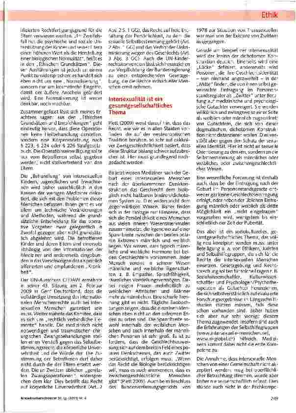 Vorschauseite 3: Intersexualität: eine kinderrechtliche Perspektive