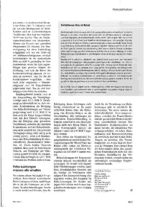 Vorschauseite 4: Rehabilitation lohnt