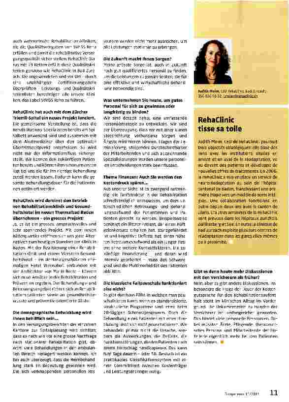 Vorschauseite 2: Wir müssen unsere Leistungen zu den Patienten bringen