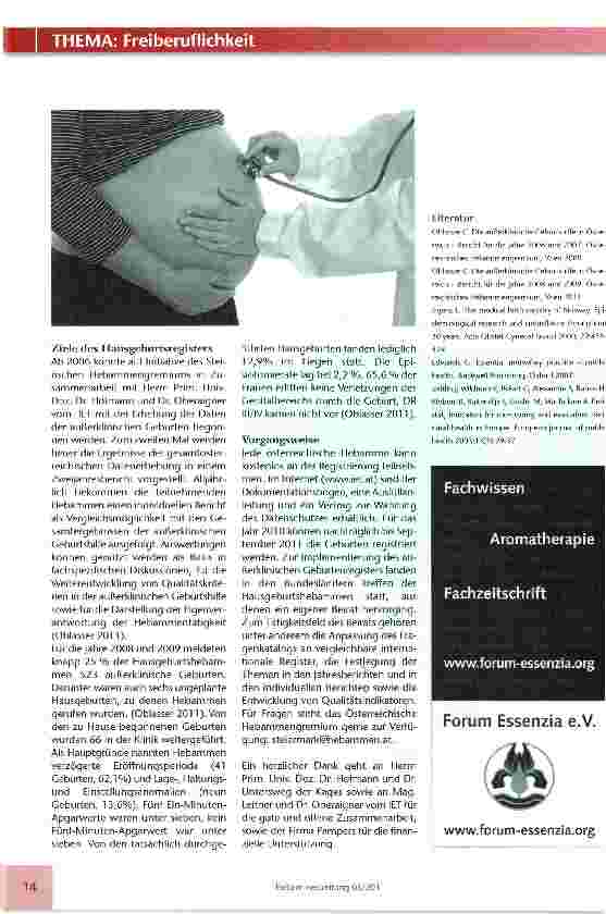 Vorschauseite 2: Die Qualität der freiberuflichen Hebamme sichtbar machen