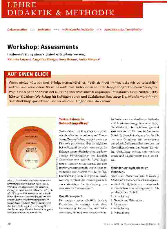 Vorschauseite 1: Workshop: Assessments