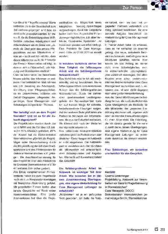 Vorschauseite 3: Cosima Schächinger im Gespräch mit Ludwig Thiry und Dr. Rudolf Pape