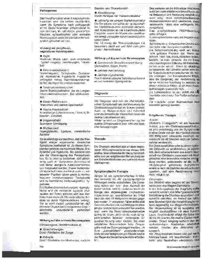 Vorschauseite 2: Alkylphosphat-Intoxikationen