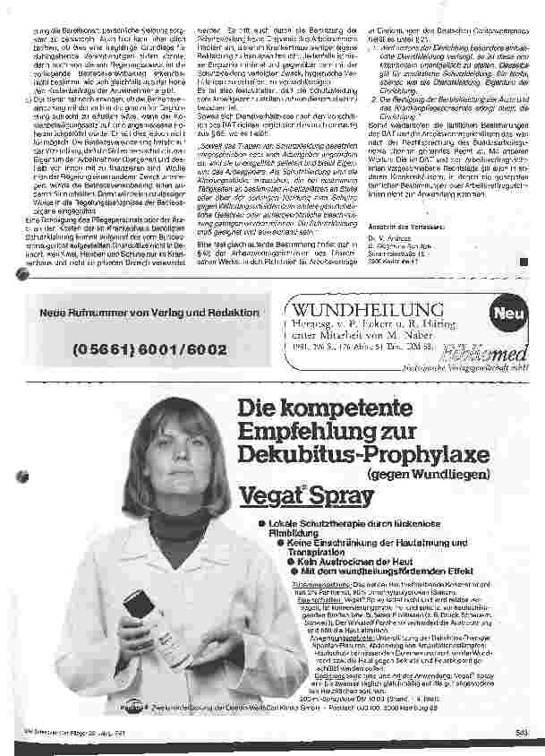 Vorschauseite 2: Leseranfrage zur Pflicht des Krankenhauses,Schutzkleidung unentgeltlich zur Verfügung stellen