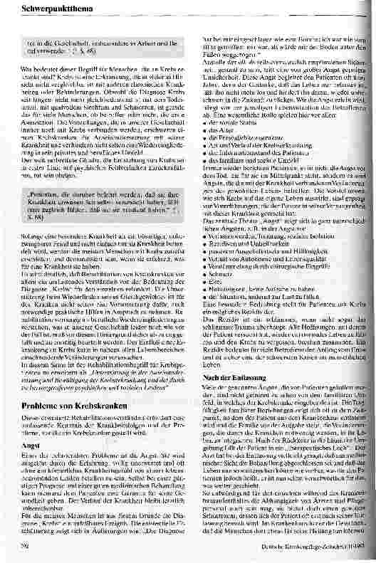 Vorschauseite 2: Rehabilitation krebskranker Patienten aus der Sicht der Sozialarbeiterin