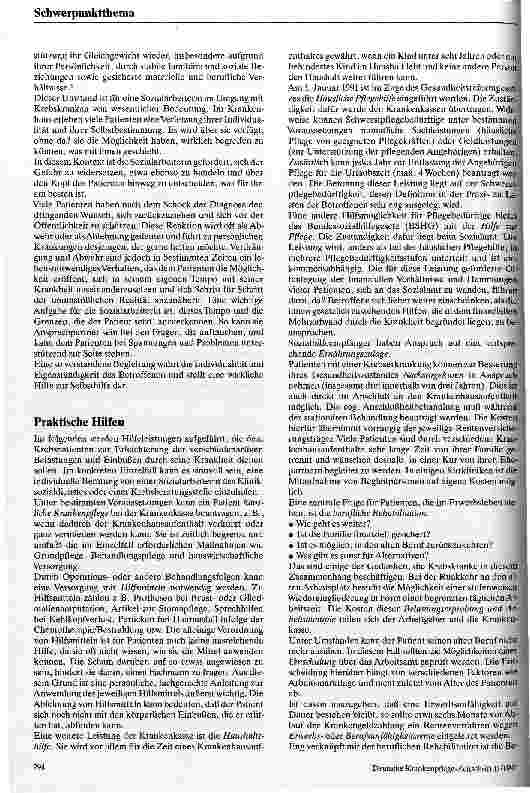 Vorschauseite 4: Rehabilitation krebskranker Patienten aus der Sicht der Sozialarbeiterin