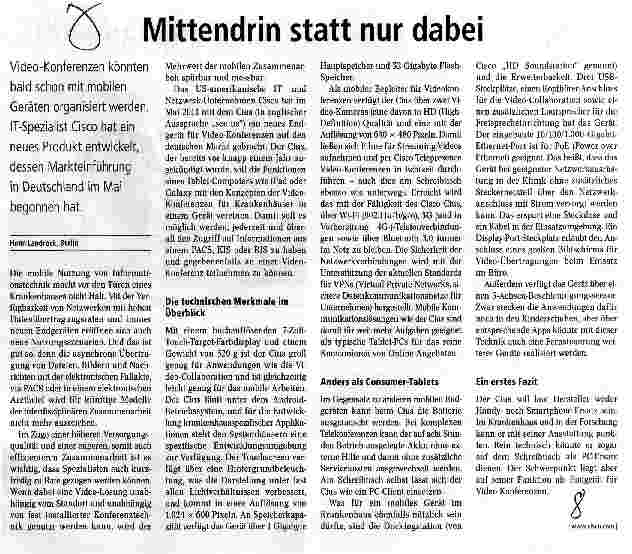 Vorschauseite 1: Mittendrin statt nur dabei