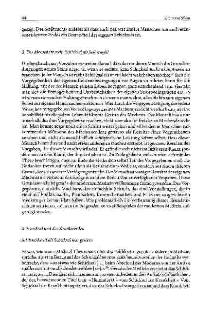 Vorschauseite 6: Medizin in einer Gesellschaft, die kein Schicksal duldet Eine Kritik des Machbarkeitsdenkens der modernen Medizin