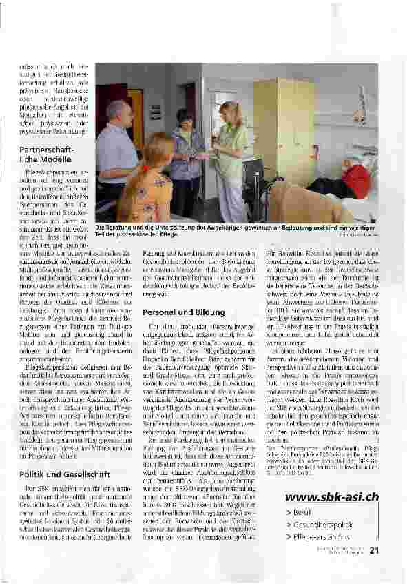 Vorschauseite 4: Innovative Modelle der Vorsorge und Versorgung