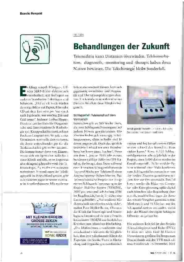Vorschauseite 1: Behandlungen der Zukunft