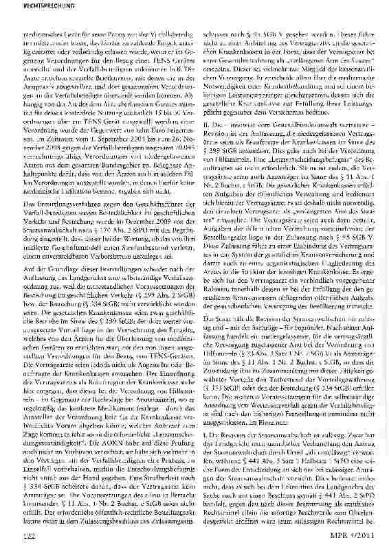 Vorschauseite 2: Vorlage an den Großen Senat für Strafsachen: Sind Ärzte als Amtsträger / hilfsweise als Beauftragte i.S.d,StGB zu qualifizieren?