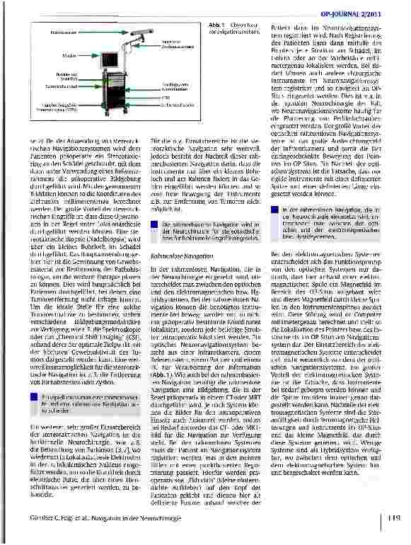 Vorschauseite 2: Navigation in der Neurochirurgie