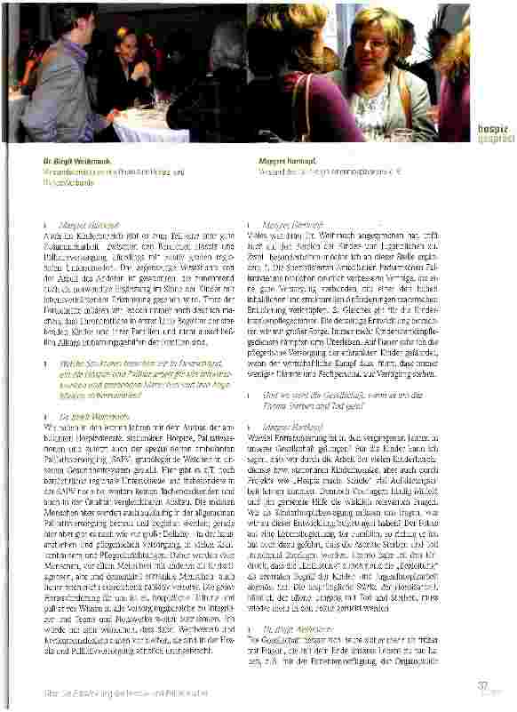 Vorschauseite 2: Über die Entwicklung der Hospizuns Palliativarbeit