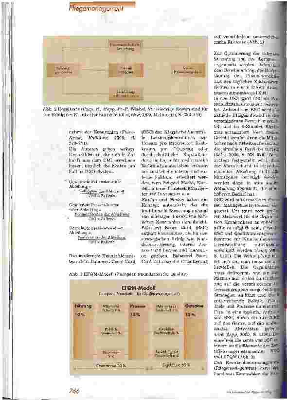 Vorschauseite 4: Kennzahlen - Informationen für das Pflegemanagement