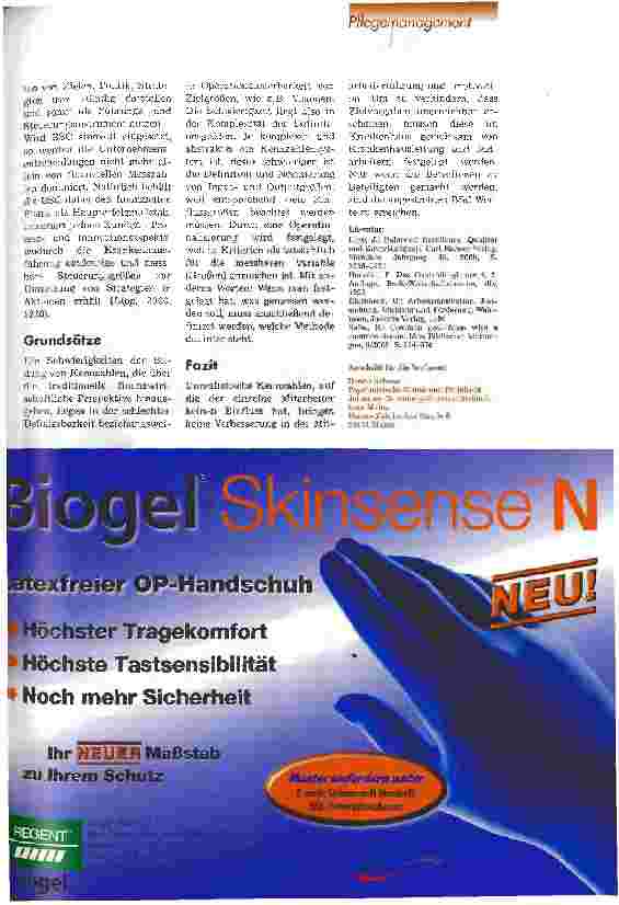 Vorschauseite 5: Kennzahlen - Informationen für das Pflegemanagement