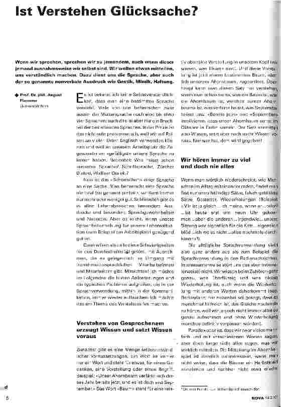 Vorschauseite 1: Ist Verstehen Glücksache?