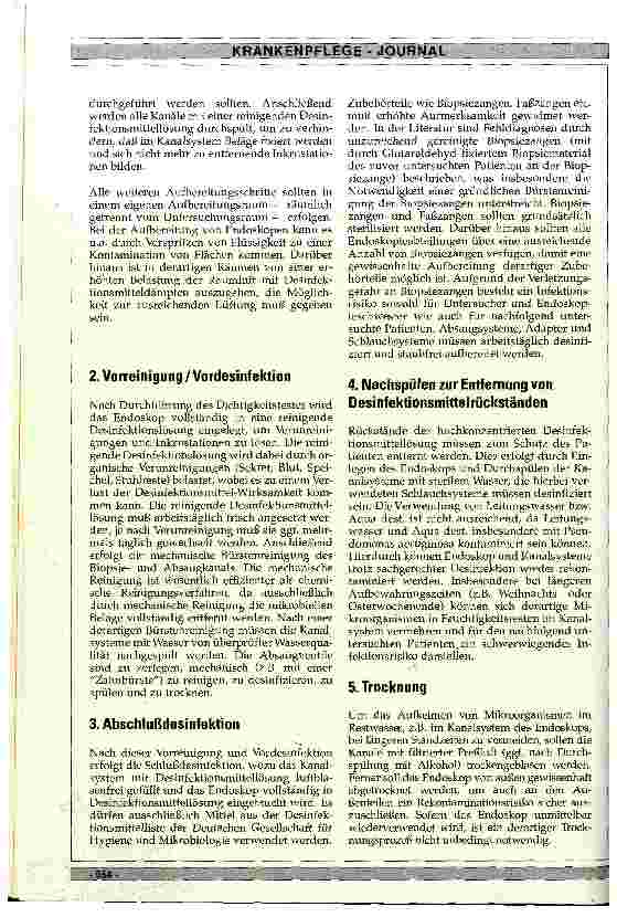 Vorschauseite 3: Endoskopie - welche hygienischen Maßnahmen sind erforderlich?