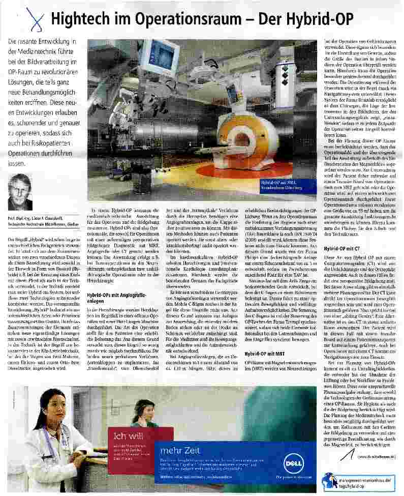Vorschauseite 1: Hightech im Operationsraum - Der Hybrid-OP