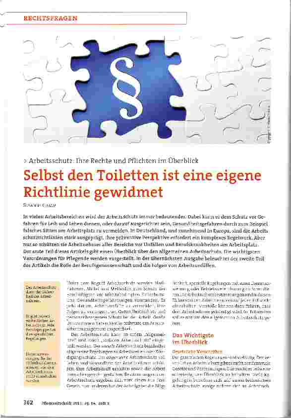 Vorschauseite 1: Selbst den Toiletten ist eine eigene Richtlinie gewidmet