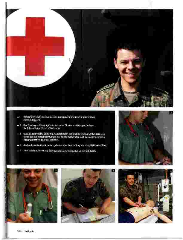 Vorschauseite 2: Krankenpfleger in Flecktarn