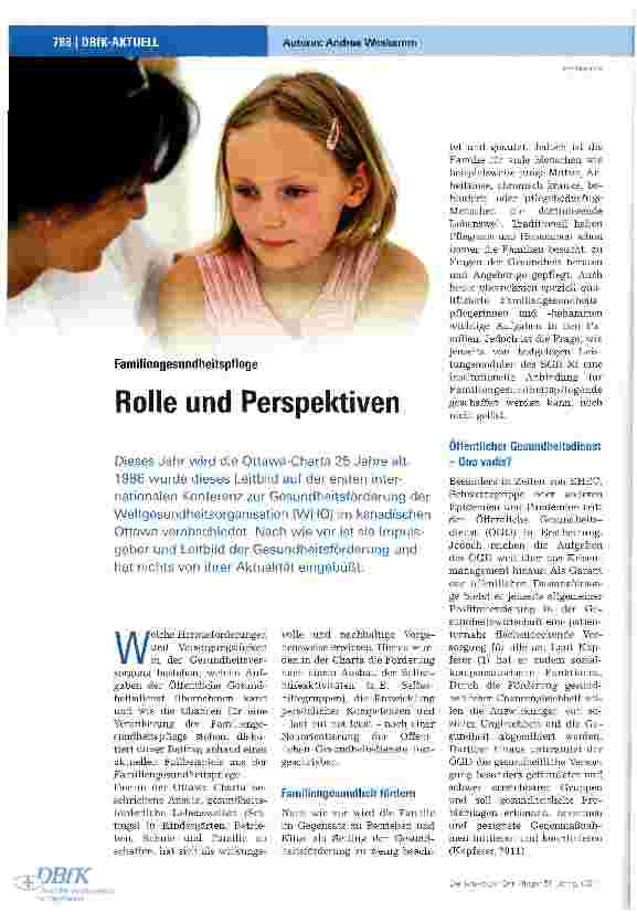 Vorschauseite 1: Rolle und Perspektiven
