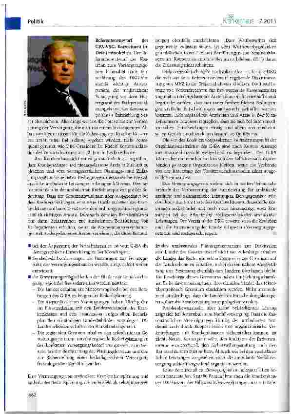 Vorschauseite 2: Das GKV-Versorgungsstrukturgesetz (GKV-VSG)