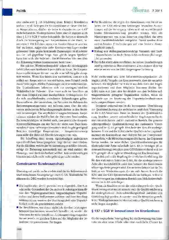 Vorschauseite 6: Das GKV-Versorgungsstrukturgesetz (GKV-VSG)