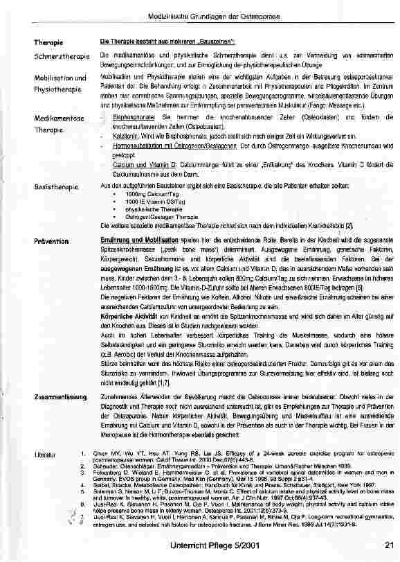 Vorschauseite 2: Osteoporose - medizinische Grundlagen
