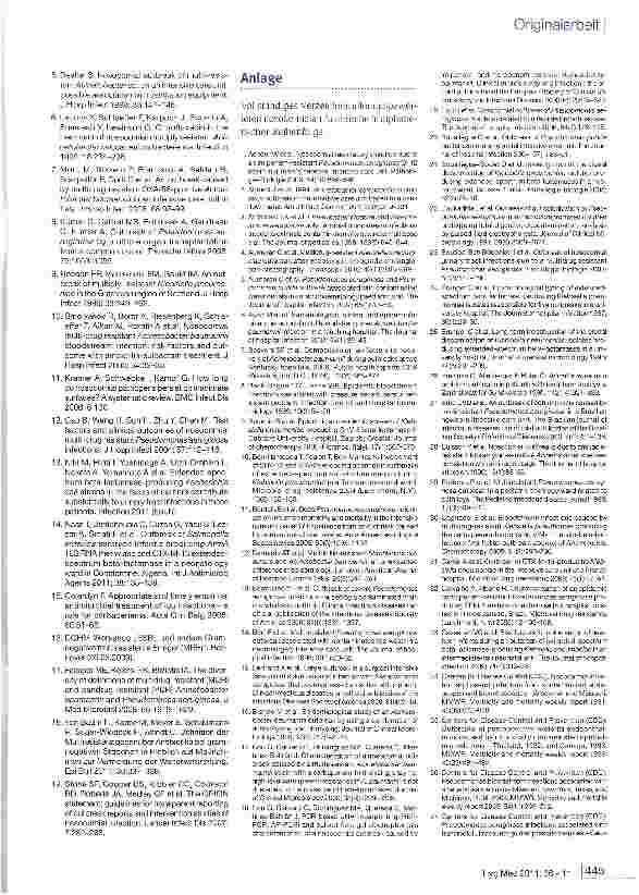 Vorschauseite 6: Multiresistente gramnegative Erreger in Ausbrüchen