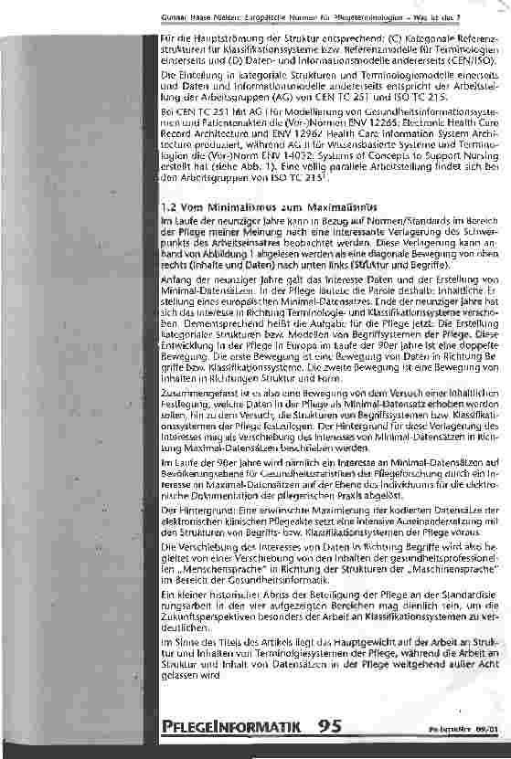 Vorschauseite 3: Europäische Normen für Pflegeterminologien - was ist das?