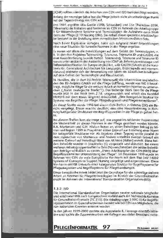 Vorschauseite 5: Europäische Normen für Pflegeterminologien - was ist das?