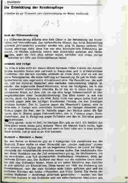 Vorschauseite 1: Die Entwicklung der Krankenpflege