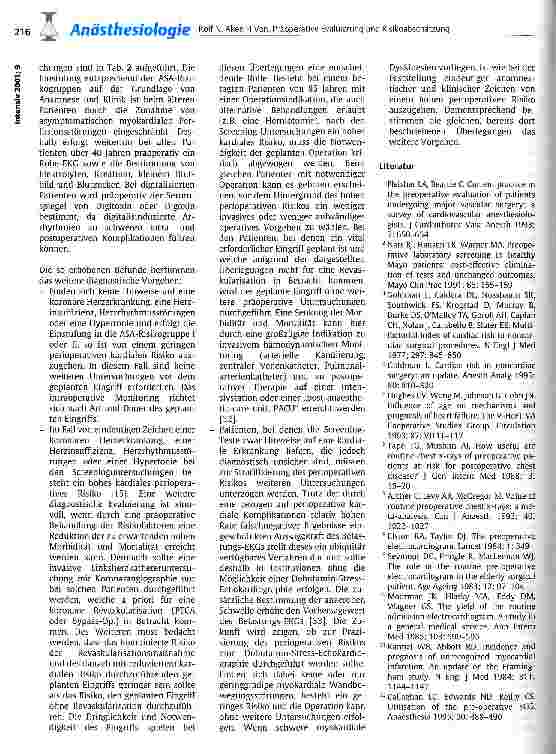 Vorschauseite 4: Präoperative Evaluierung und Risikoabschätzung