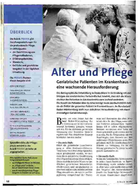Vorschauseite 1: Alter und Pflege