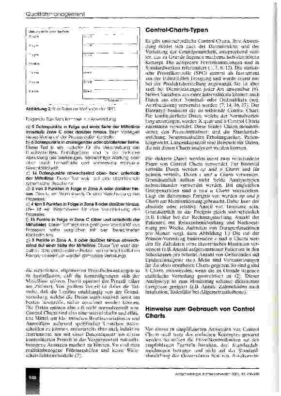 Vorschauseite 3: Statistische Prozeßkontrolle zum Qualitätsmanagement in der Anästhesie