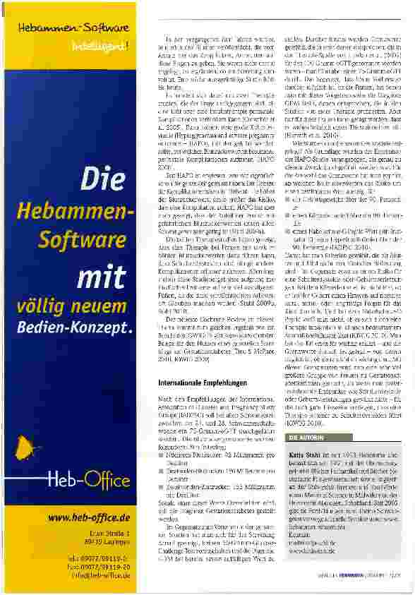 Vorschauseite 2: Generell screenen auf Gestationsdiabetes?