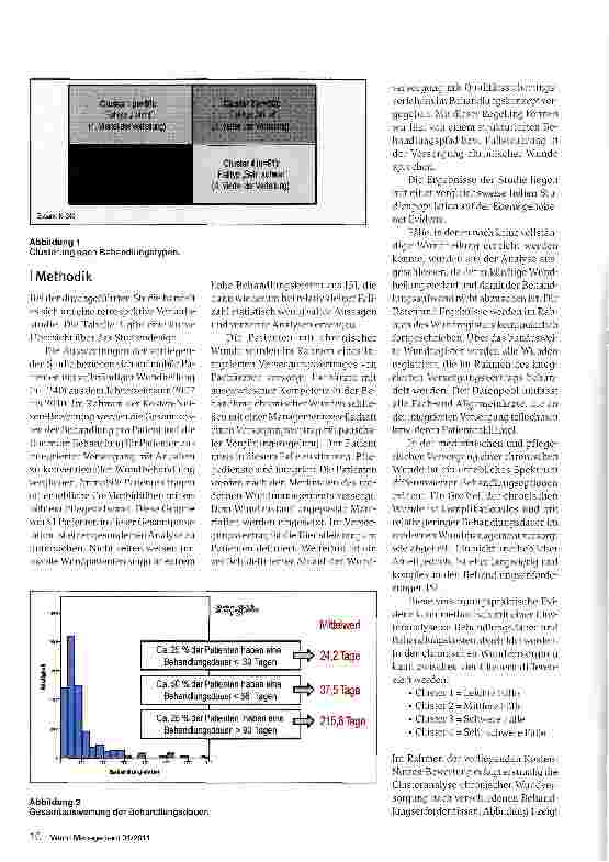 Vorschauseite 3: Kosten-Nutzen-Bewertung in der Versorgungchronischer Wunden - Clusteranalyse nach Dauer der Behandlung und Kostentypologie