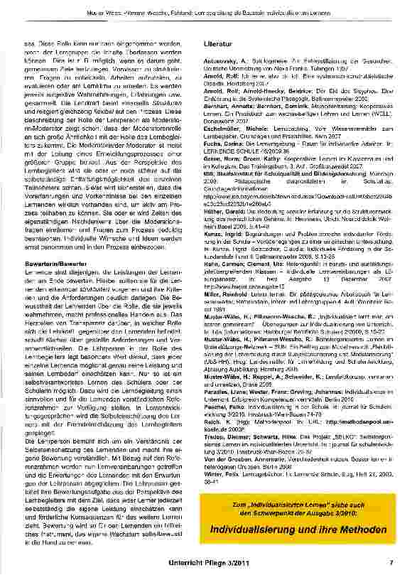 Vorschauseite 6: Lernbegleitung als Baustein individualisierten Lernens