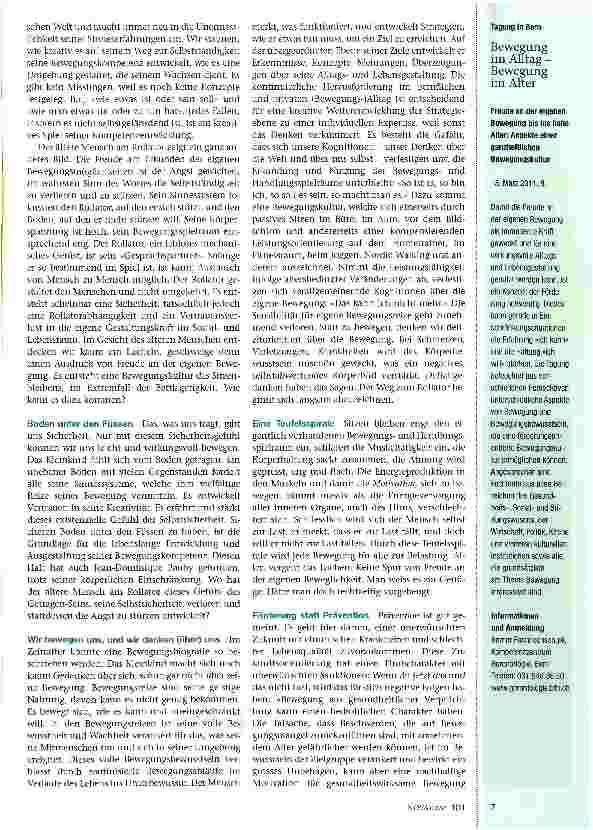 Vorschauseite 2: Lebenslang Freunde an der eigenen Bewegung
