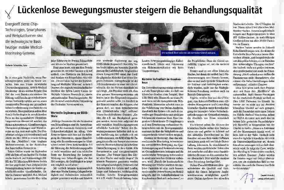 Vorschauseite 1: Lückenlose Bewegungsmuster steigern die Behandlungsqualität
