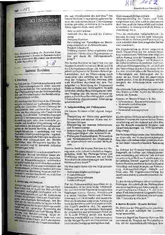 Vorschauseite 1: Interne Revision