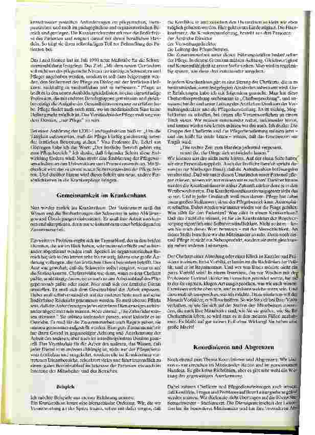 Vorschauseite 2: Koordination und Abgrenzung zwischen Ärztlichem Dienst und Pflegedienst
