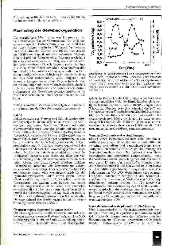 Vorschauseite 4: Anämie, Bluttransfusion und Gewebeoxygenation
